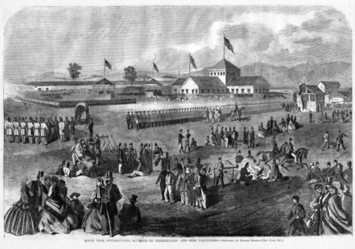 Camp Scott in York Pennsylvania May 1861