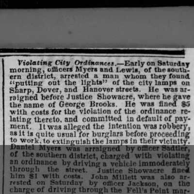 2 January 1860 Baltimore Sun article