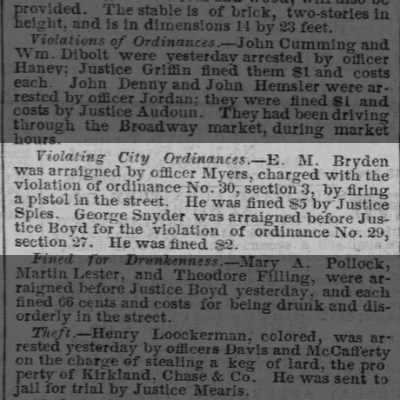 3 November 1858 Baltimore Sun article