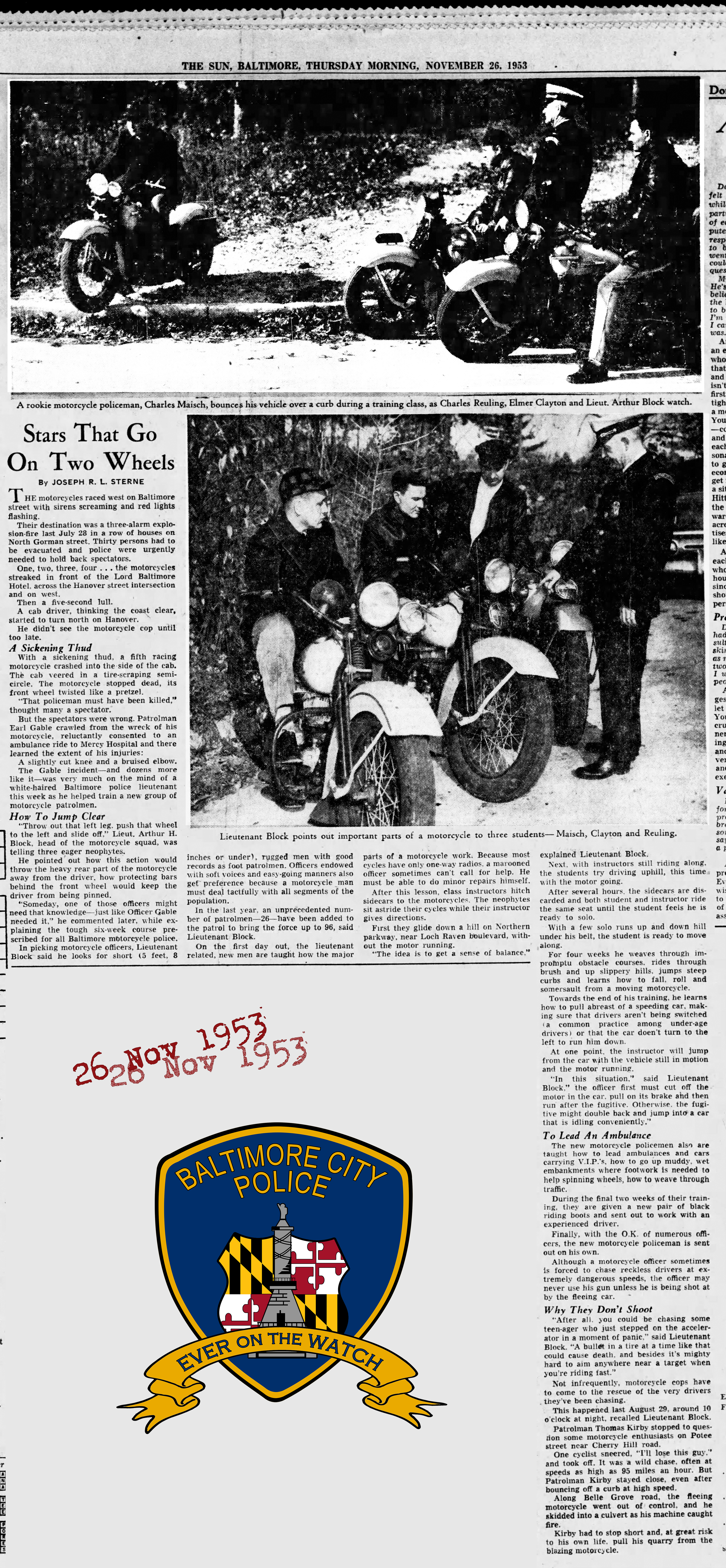 The Baltimore Sun Thu Nov 26 1953 