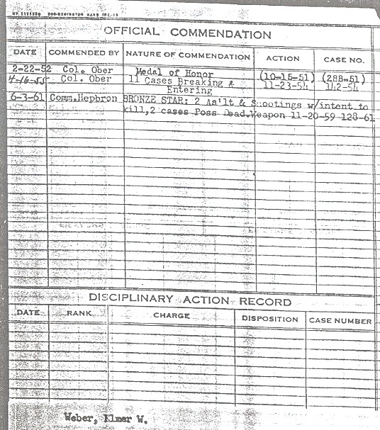 commendation record