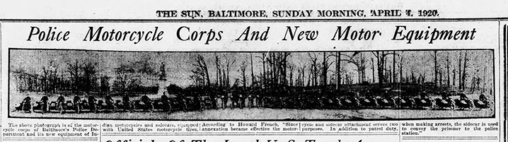 The Baltimore Sun Sun Apr 4 1920 SIDECARS MOTORS UNIT 72