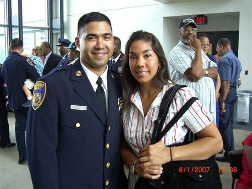 Officer Joseph Rosado and his twin sister Stacey