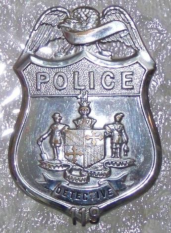 Detective Badge applied numbers