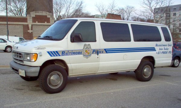 Baltimore Police Van