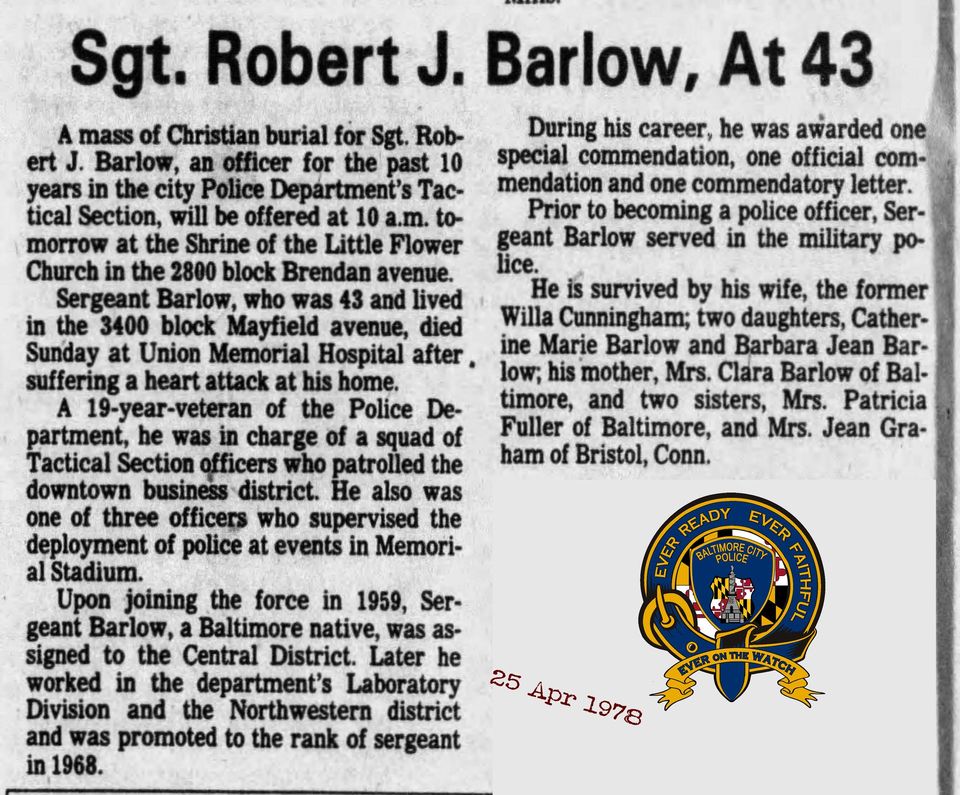 Barlow Robert 25 apr 1978