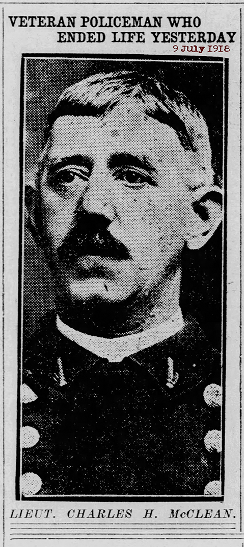 The Evening Sun Tue Jul 9 1918 Lt McClean suicide72