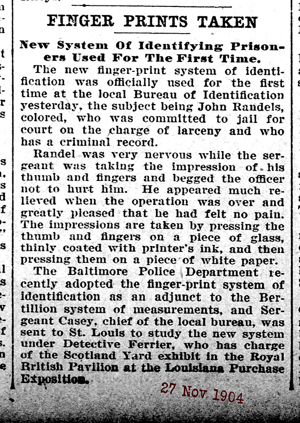 The Baltimore Sun Sun Nov 27 1904 fingerprint 72