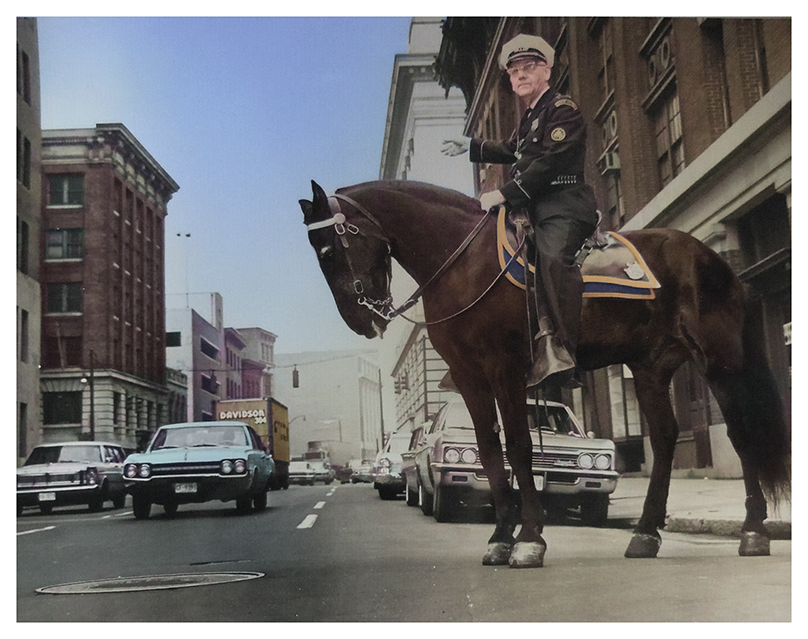 Mounted officer Joe Hemler