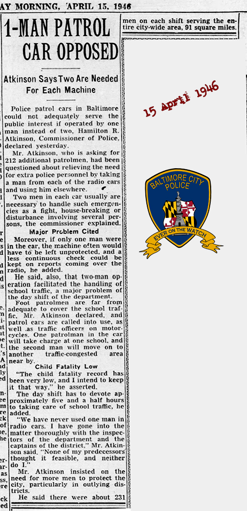 The Baltimore Sun Mon Apr 15 1946 
