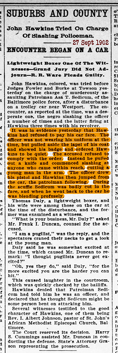 The Baltimore Sun Sat Sep 27 1902 Sedicum 726 badge flashed 72