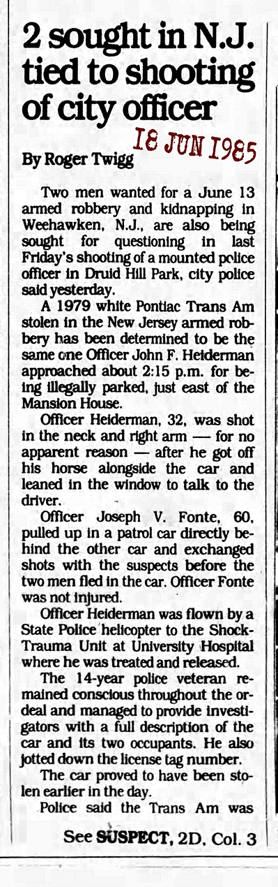 1985 The Baltimore Sun Tue Jun 18 1985 JH 72