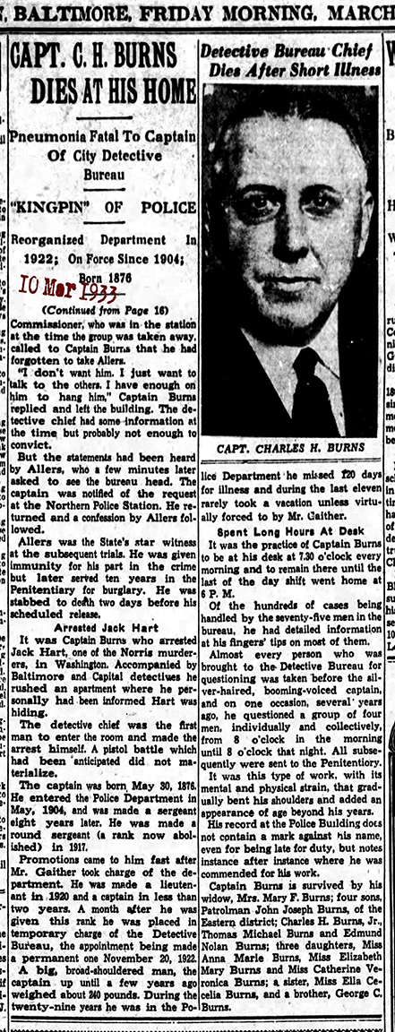 The Baltimore Sun Fri Mar 10 1933 lodd pg2 72
