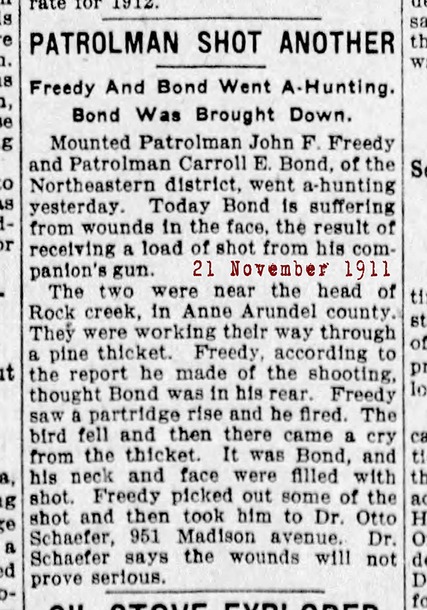 The Evening Sun Tue Nov 21 1911 turnkey takes life after loss of eye 72