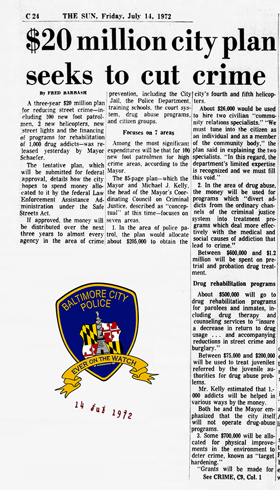 The Baltimore Sun Fri Jul 14 1972 TAXI72i