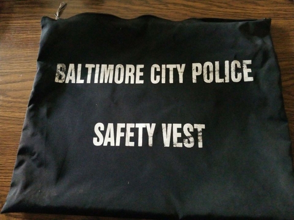 bpd issued safety vest bag