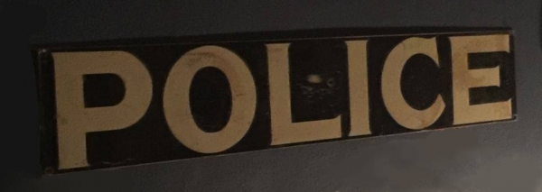 police 1956 rear trunk decal
