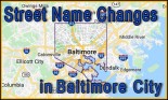 Baltimore City Street Name Changes